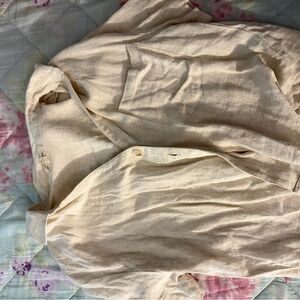 Love Notes Cream Textured Blouse